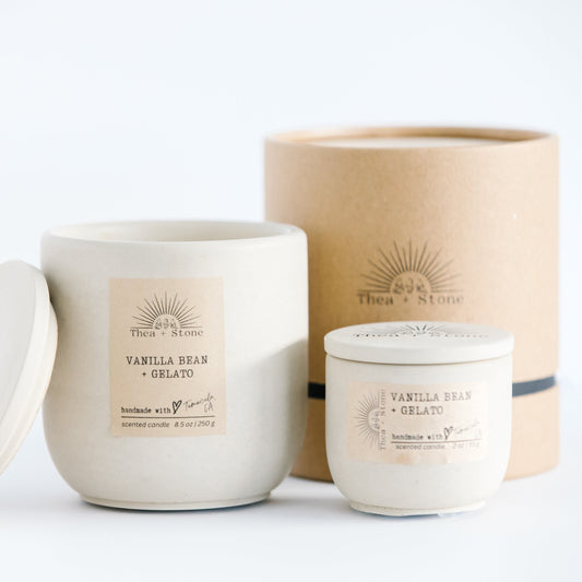 Artisan Bougie Luxury Candle Vanilla Bean and Gelato